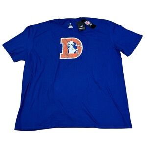 Denver Broncos Fanatics Men’s Blue Vintage Logo Short Sleeve Tee T-Shirt 3XL NWT